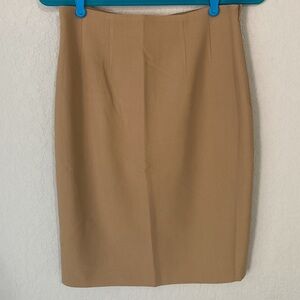 Ralph Lauren Wool Camel Pencil Skirt